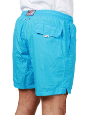 COSTUME DA BAGNO UOMO MC 2 SAINT BARTH CELESTE IN TESSUTO LEGGERO CON ETICHETTA POSTERIORE PANTONE E COULISSE IN VITA
