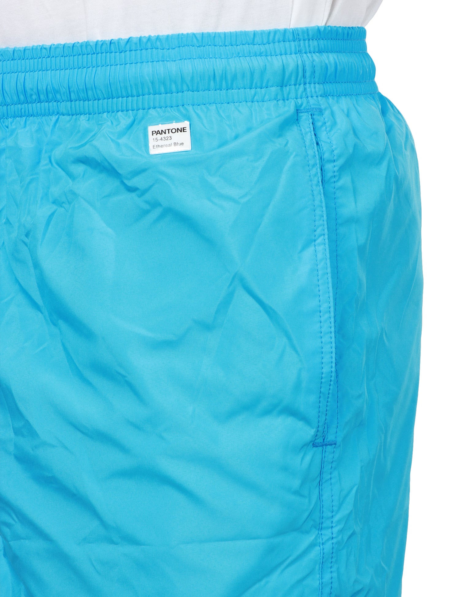 COSTUME DA BAGNO UOMO MC 2 SAINT BARTH CELESTE IN TESSUTO LEGGERO CON ETICHETTA POSTERIORE PANTONE E COULISSE IN VITA