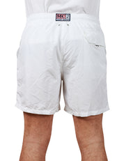 COSTUME DA BAGNO UOMO MC 2 SAINT BARTH BIANCO IN TESSUTO LEGGERO CON ETICHETTA POSTERIORE PANTONE E COULISSE IN VITA