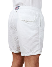COSTUME DA BAGNO UOMO MC 2 SAINT BARTH BIANCO IN TESSUTO LEGGERO CON ETICHETTA POSTERIORE PANTONE E COULISSE IN VITA