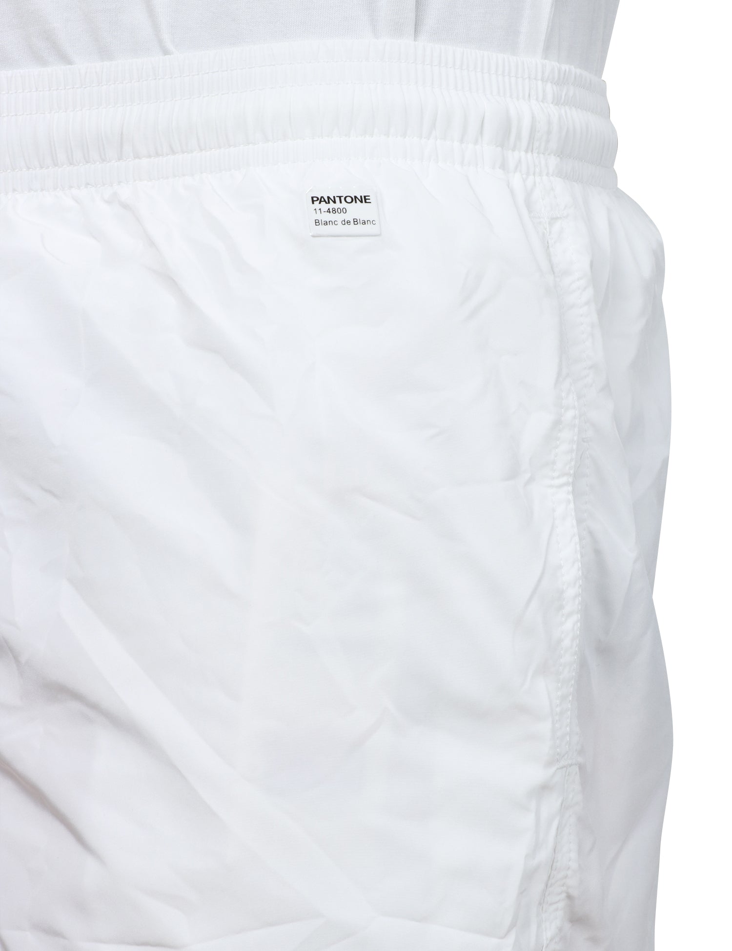 COSTUME DA BAGNO UOMO MC 2 SAINT BARTH BIANCO IN TESSUTO LEGGERO CON ETICHETTA POSTERIORE PANTONE E COULISSE IN VITA