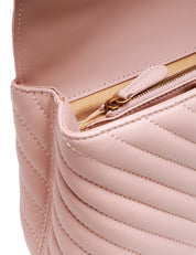 BORSA PINKO CIPRIA MINI LADY LOVE BAG PUFF CHEVRON CON PLACCA LOGO E CATENA ORO