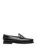 Mocassino donna sebago nero dan studs in pelle con microborchie argento all over