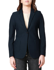 Giacca slim fit monopetto in tessuto tecnico bistretch nido d'ape
