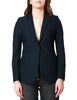Giacca slim fit monopetto in tessuto tecnico bistretch nido d'ape