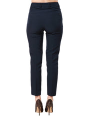 PANTALONE DONNA SEVENTY BLU GAMBA DRITTA