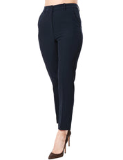 PANTALONE DONNA SEVENTY BLU GAMBA DRITTA