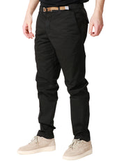 PANTALONE UOMO WHITESAND NERO MODELLO GREG