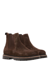SCARPA UOMO STIVALETTO BIRKENSTOCK MOCCA HIGHWOOD IN PELLE SCAMOSCIATA CON ELEMENTI IN SUGHERO NELLA SUOLA