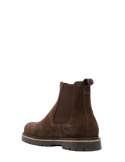 SCARPA UOMO STIVALETTO BIRKENSTOCK MOCCA HIGHWOOD IN PELLE SCAMOSCIATA CON ELEMENTI IN SUGHERO NELLA SUOLA