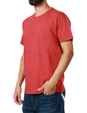 T-SHIRT UOMO BOWERY ESSENTIAL ROSSA GIROCOLLO 100% COTONE