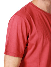 T-SHIRT UOMO BOWERY ESSENTIAL ROSSA GIROCOLLO 100% COTONE