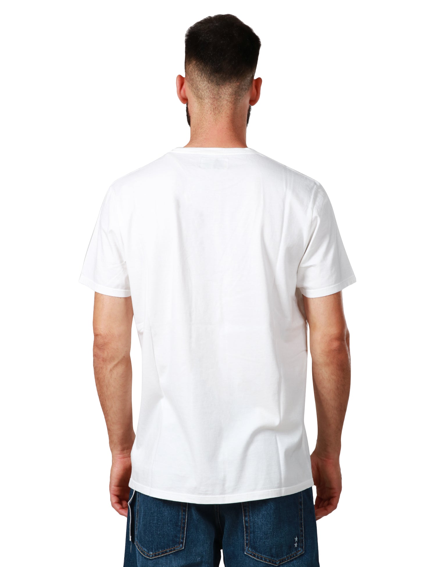 T-SHIRT UOMO BOWERY ESSENTIAL BIANCA GIROCOLLO 100% COTONE