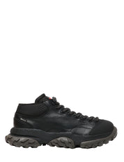 SCARPA UOMO CAMPER KARST TREK NERA IN PET RICICLATO E NABUK CON PLANTARI E SUOLE VIBRAM