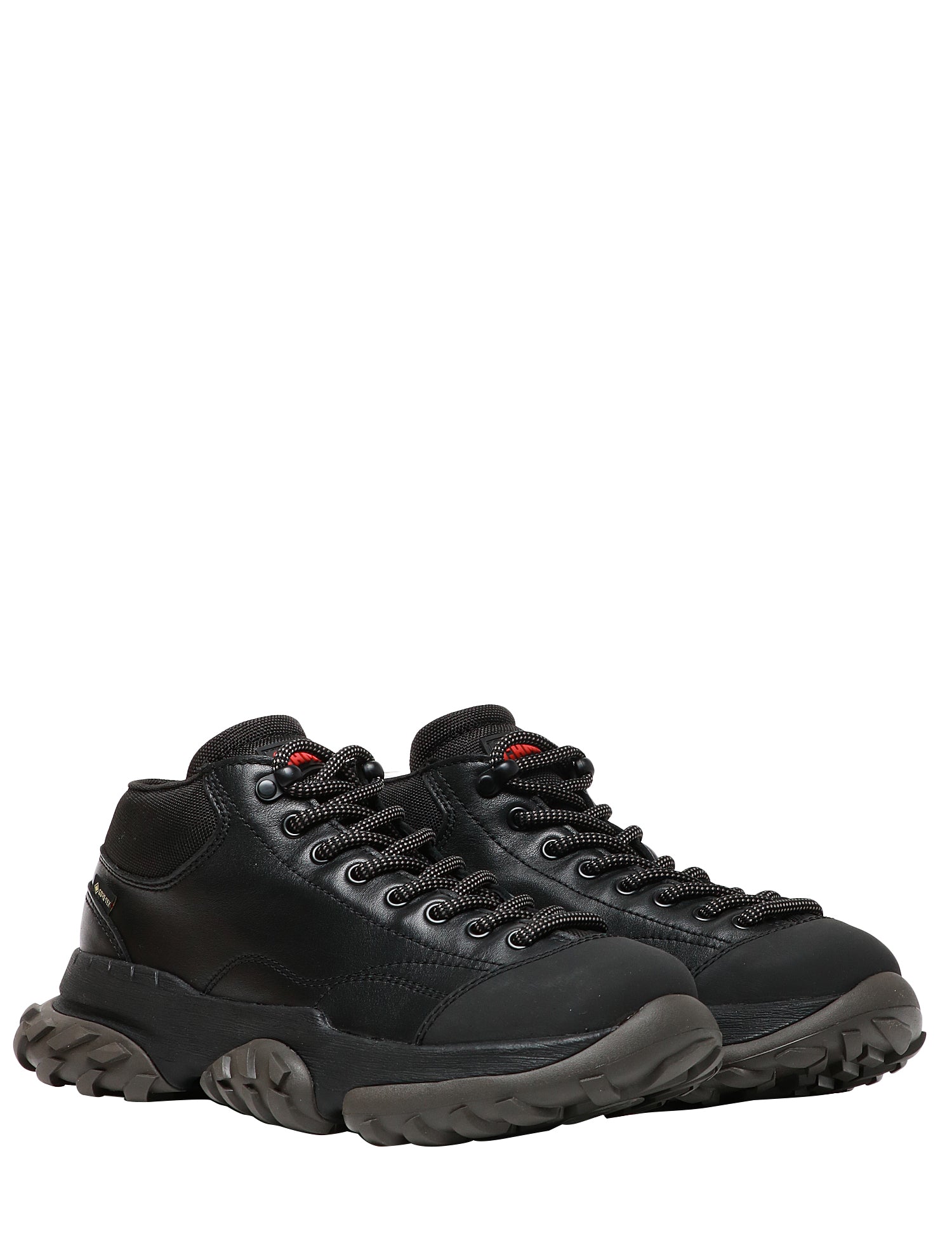 SCARPA UOMO CAMPER KARST TREK NERA IN PET RICICLATO E NABUK CON PLANTARI E SUOLE VIBRAM