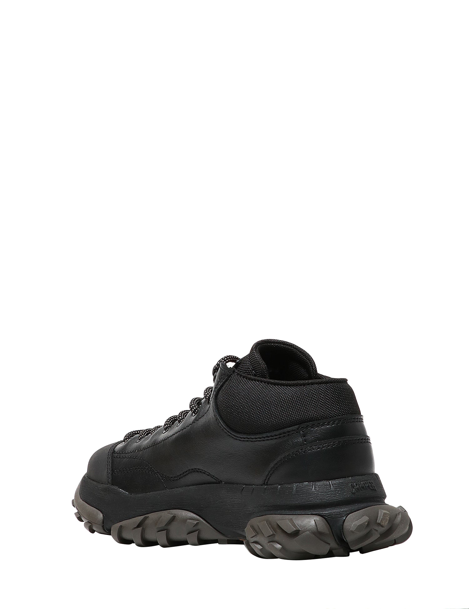 SCARPA UOMO CAMPER KARST TREK NERA IN PET RICICLATO E NABUK CON PLANTARI E SUOLE VIBRAM