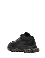 SCARPA UOMO CAMPER KARST TREK NERA IN PET RICICLATO E NABUK CON PLANTARI E SUOLE VIBRAM