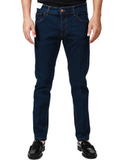 JEANS UOMO ENTRE AMIS DENIM SCURO 5 TASCHE A GAMBA DRITTA