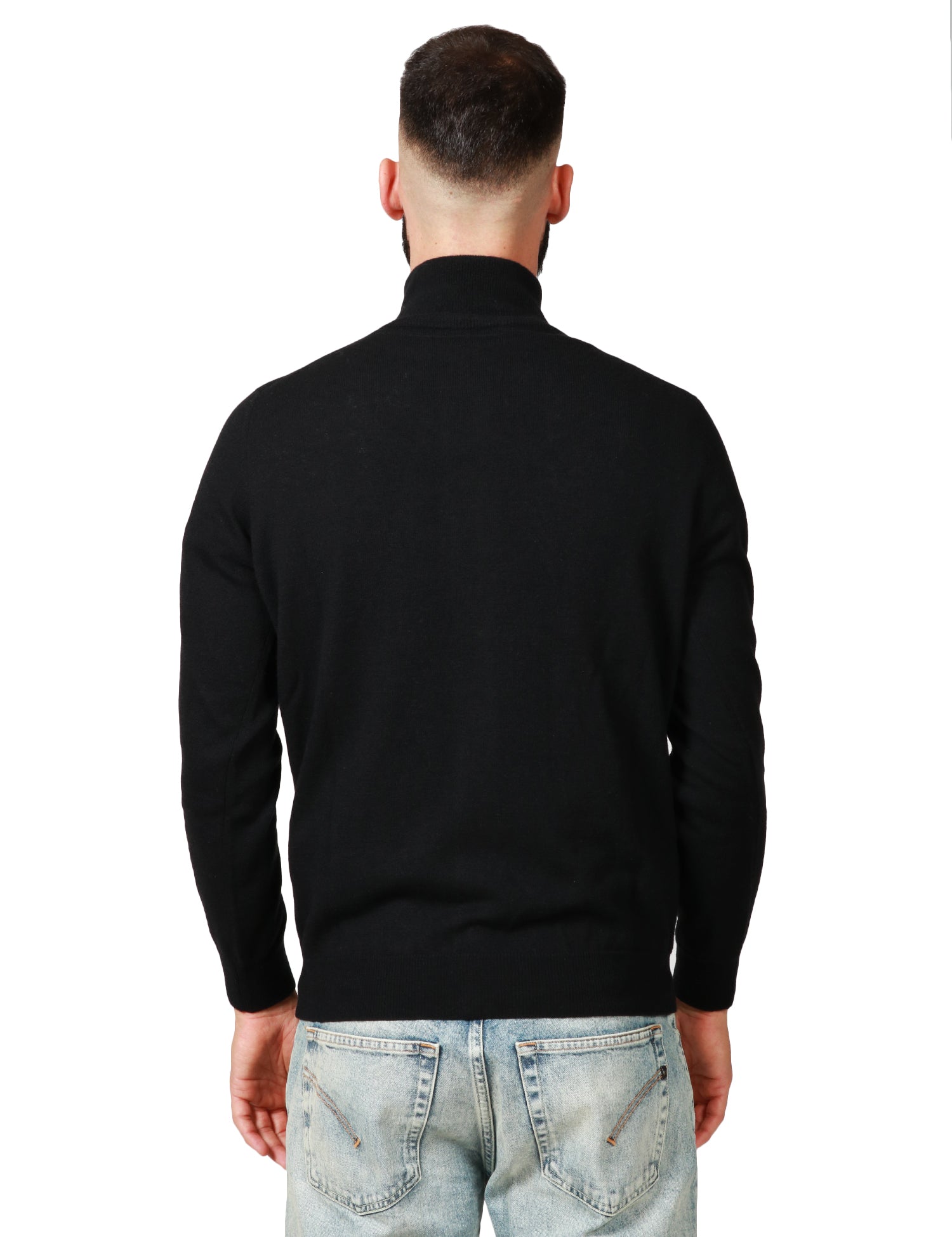 CARDIGAN UOMO KANGRA MANICA LUNGA COLLO IN PIEDI CON BOTTONI IN TONO 100 % LANA MERINO EXTRAFINE