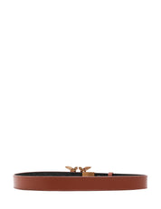 CINTURA donna pinko marrone e nera LOVE BIRDS IN PELLE