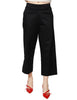 Pantalone donna alpha studio nero modello garconne in popeline leggera