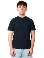 T-SHIRT UOMO ALPHA STUDIO BLU GIROCOLLO ICE COTTON