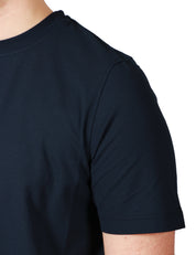 T-SHIRT UOMO ALPHA STUDIO BLU GIROCOLLO ICE COTTON