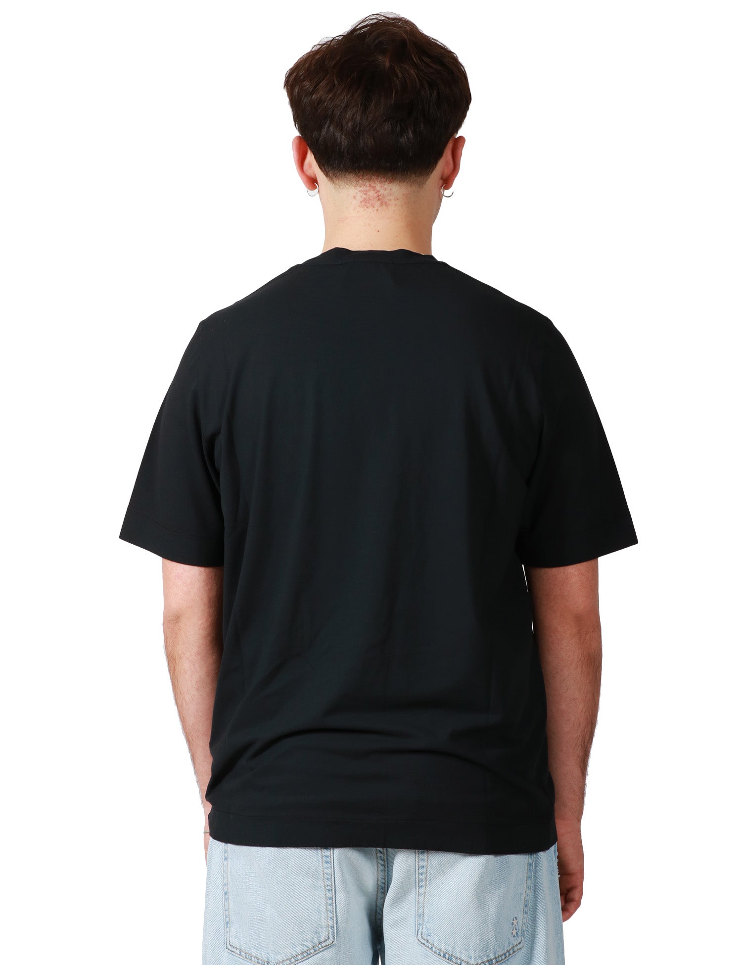 T-SHIRT UOMO ALPHA STUDIO NERA GIROCOLLO RELAXED FIT