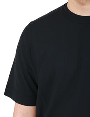 T-SHIRT UOMO ALPHA STUDIO NERA GIROCOLLO RELAXED FIT