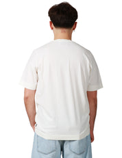 T-SHIRT UOMO ALPHA STUDIO LATTE GIROCOLLO RELAXED FIT