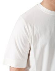 T-SHIRT UOMO ALPHA STUDIO LATTE GIROCOLLO RELAXED FIT
