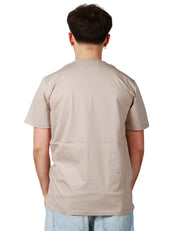 T-SHIRT UOMO AMARANTO CORDA GIROCOLLO RELAXED FIT