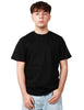 T-shirt uomo amaranto nera girocollo relaxed fit