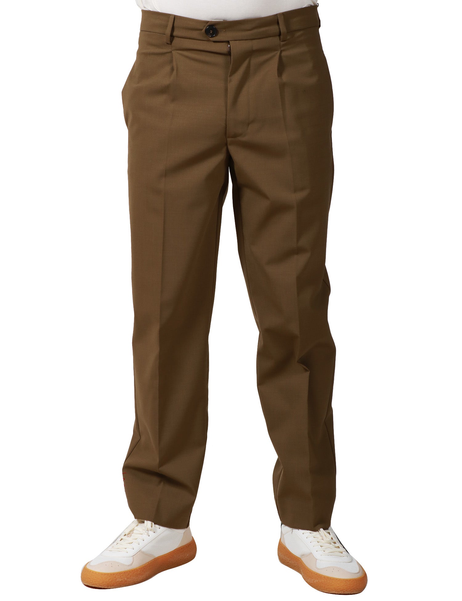PANTALONE UOMO AMARANTO MILITARE CON PINCES DAVANTI