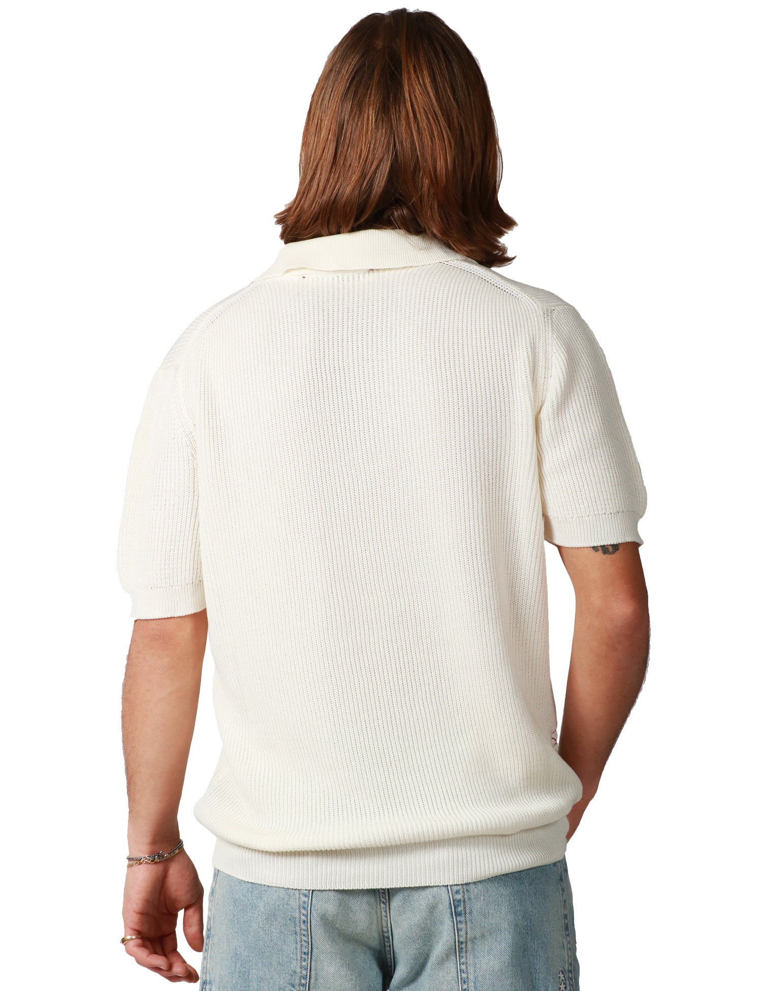 POLO UOMO AMARANTO BIANCA MEZZA MANICA IN MAGLIA A COSTE