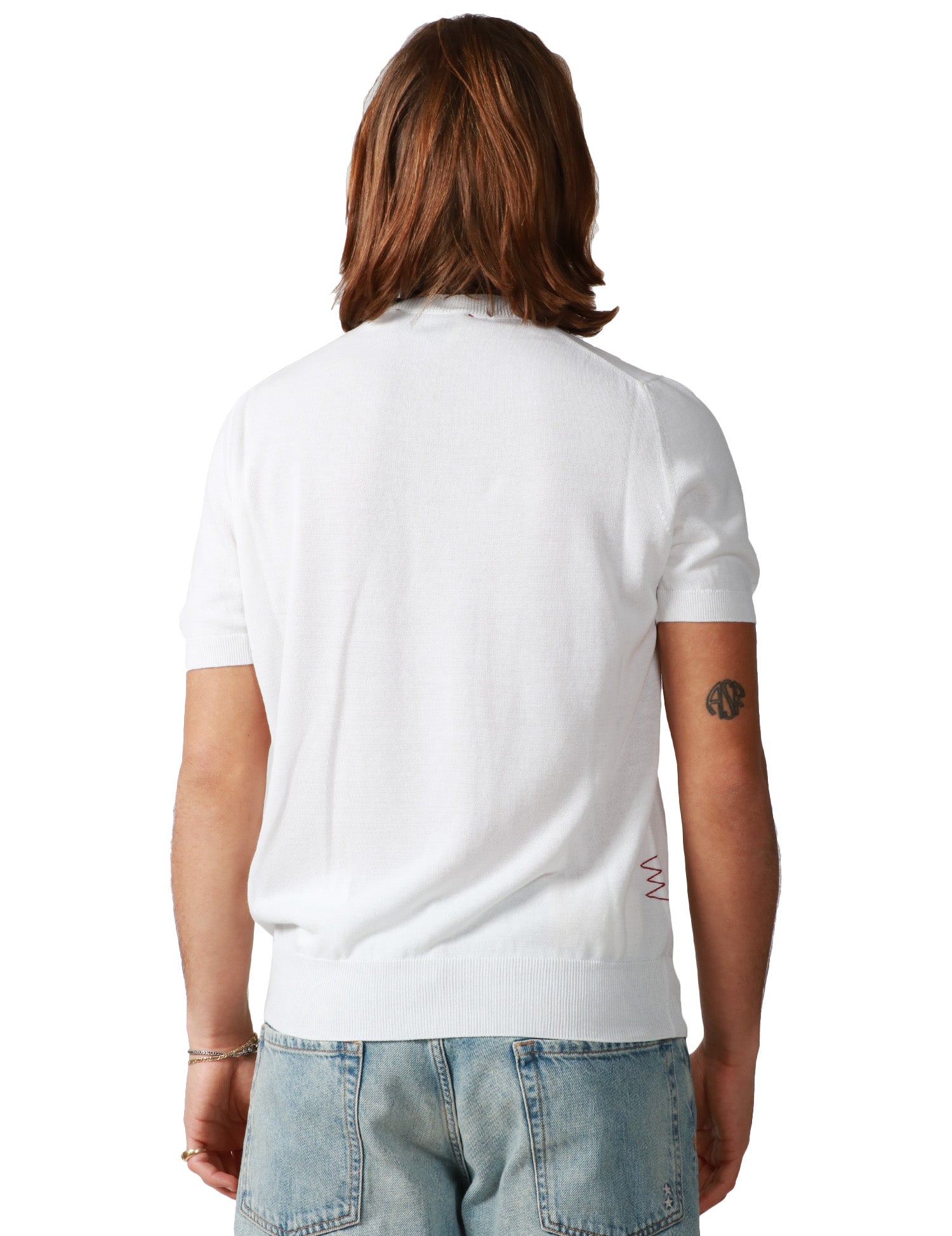 T-SHIRT UOMO AMARANTO BIANCA