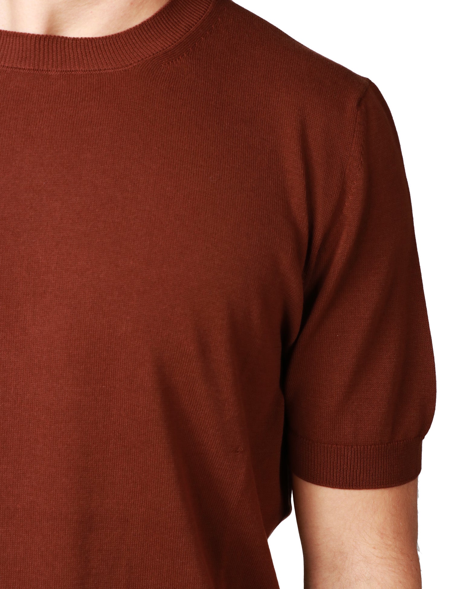 T-SHIRT UOMO AMARANTO MARRONE