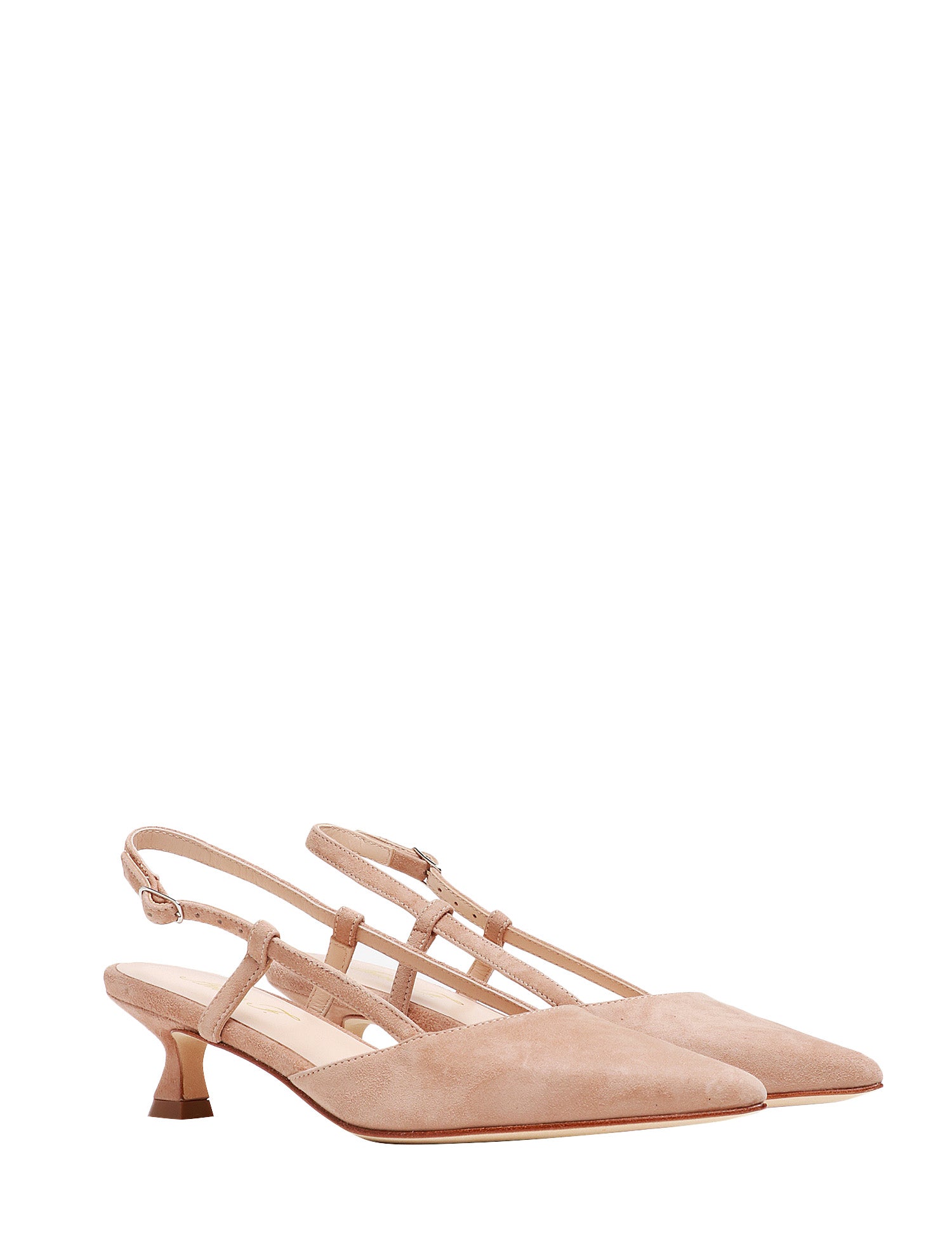SCARPA DONNA ANNA F. CAMELIA SLINGBACK IN PELLE SCAMOSCIATA