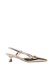 SCARPA CHANEL DONNA ANNA F. PLATINO CON MOTIVO SNAKE