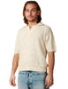 Polo uomo atomofactory avorio mezza manica in punto spostato 100%cotone