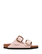 CIABATTA DONNA BIRKENSTOCK ARIZONA ROSA BIG BUCKLE SHINE CON DOPPIA FIBBIA ORO