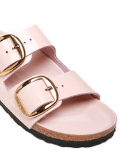 CIABATTA DONNA BIRKENSTOCK ARIZONA ROSA BIG BUCKLE SHINE CON DOPPIA FIBBIA ORO