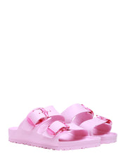 CIABATTA DONNA BIRKENSTOCK ARIZONA PINK IN PLASTICA ULTRALEGGERA CON DOPPIA FIBBIA