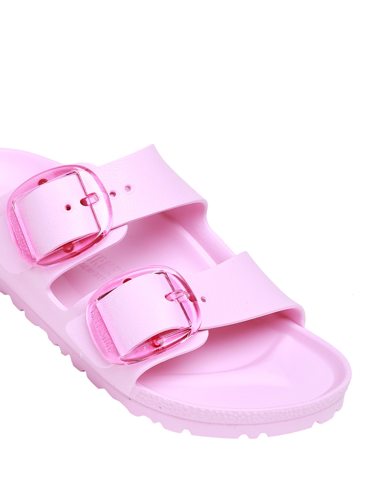 CIABATTA DONNA BIRKENSTOCK ARIZONA PINK IN PLASTICA ULTRALEGGERA CON DOPPIA FIBBIA