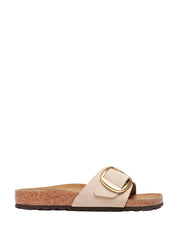 CIABATTA DONNA BIRKENSTOCK MADRID SANCASTLE IN PELLE NABUK OLIATA CON SINGOLA FIBBIA E PLANTARE IN SUGHERO E LATTICE
