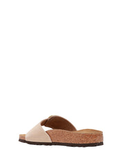 CIABATTA DONNA BIRKENSTOCK MADRID SANCASTLE IN PELLE NABUK OLIATA CON SINGOLA FIBBIA E PLANTARE IN SUGHERO E LATTICE