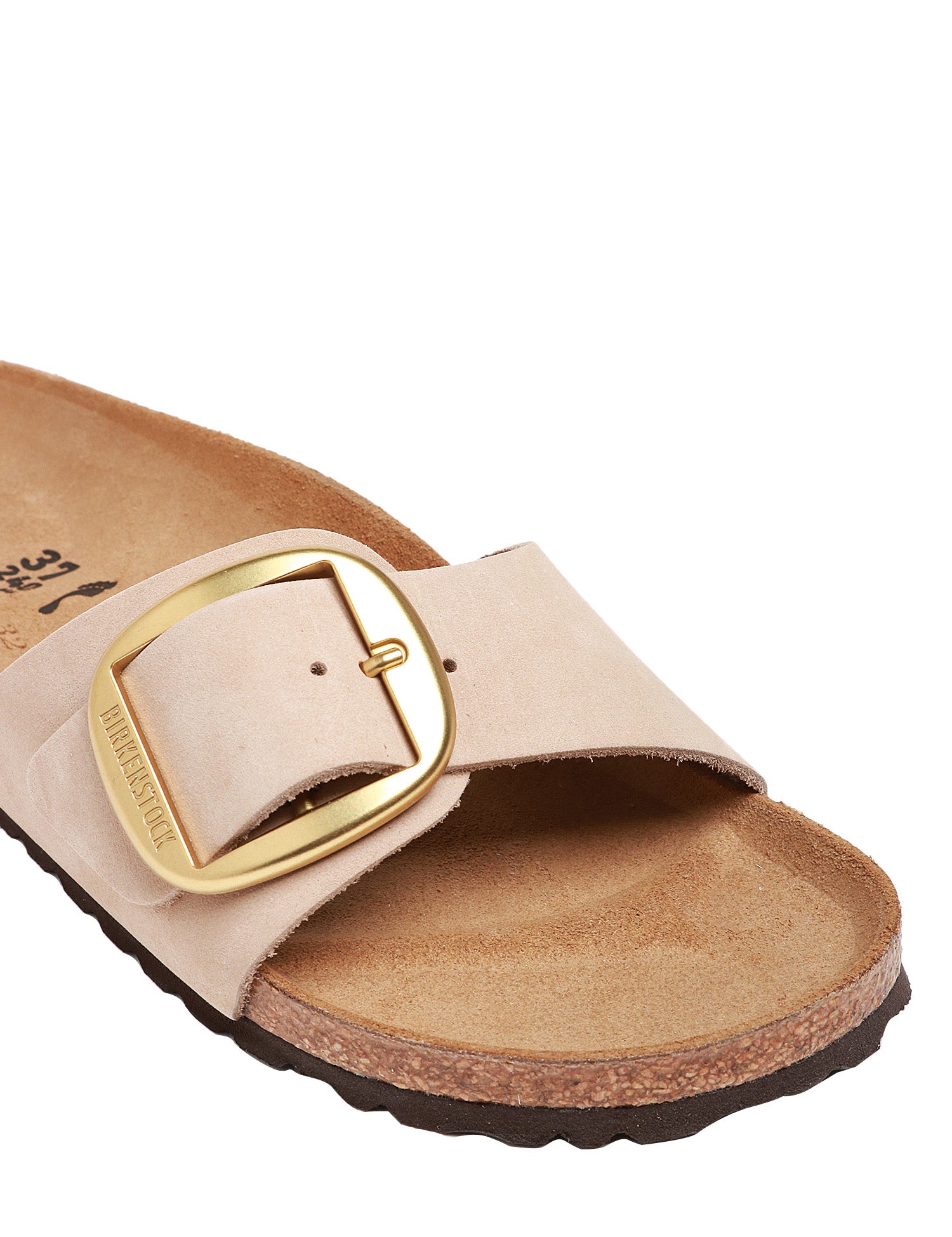 CIABATTA DONNA BIRKENSTOCK MADRID SANCASTLE IN PELLE NABUK OLIATA CON SINGOLA FIBBIA E PLANTARE IN SUGHERO E LATTICE