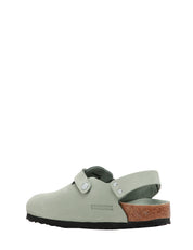 SANDALO DONNA BIRKENSTOCK TOKIO SAGE IN PELLE NABUK CON CINTURINO PER IL TALLONE