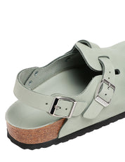 SANDALO DONNA BIRKENSTOCK TOKIO SAGE IN PELLE NABUK CON CINTURINO PER IL TALLONE