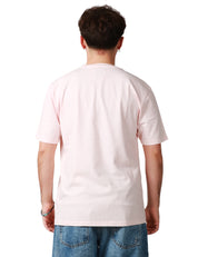 T-SHIRT UOMO BOWERY PINK CON STAMPA GATTO